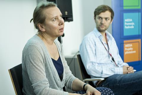 Filmmaker Urszula Antoniak, a member of the International Competition jury, gave a masterclass for participants of New Horizons Studio